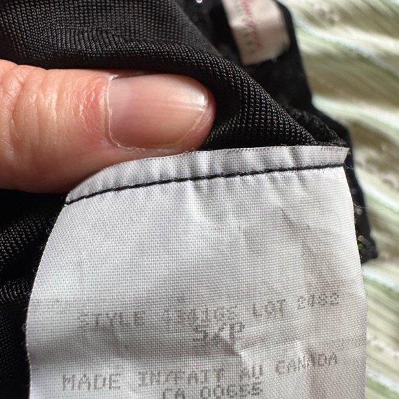 Express Black Tank Top with Floral Pattern - Picture 3 of 3